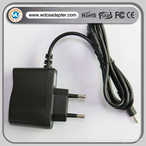 Hot sale 5w UK US EU plug 5v 1a ac power adapter